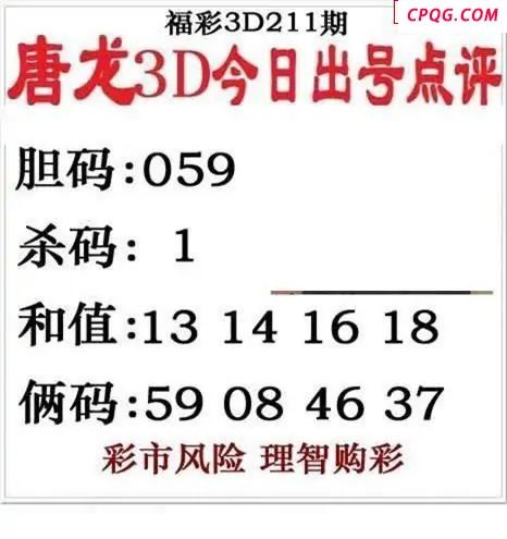 唐龙点评2025211期3d图谜