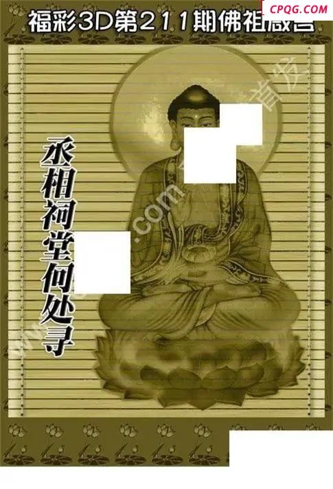佛祖真言2025211期3D图谜