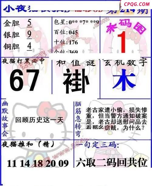 小夜猫快报2025214期3d图谜