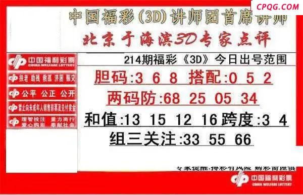 于海滨专家点评2025214期3d图谜