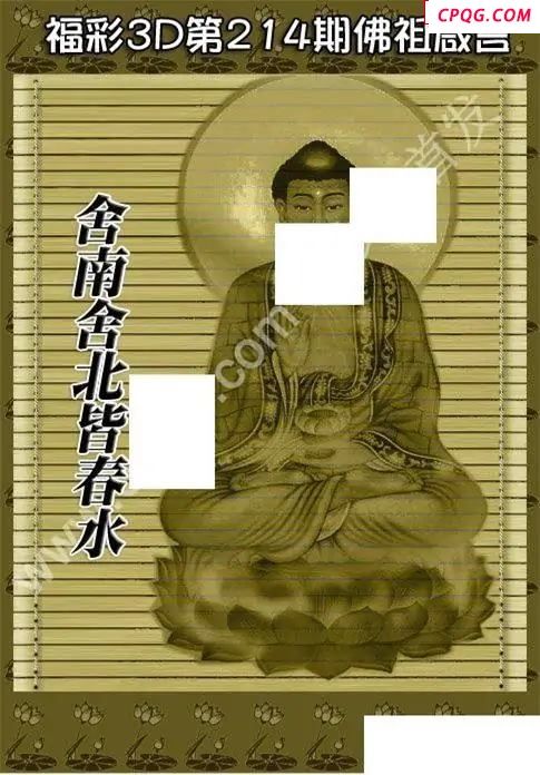 佛祖真言2025214期3D图谜