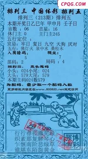 乾坤宝图+小蓝报25年213期p3图谜