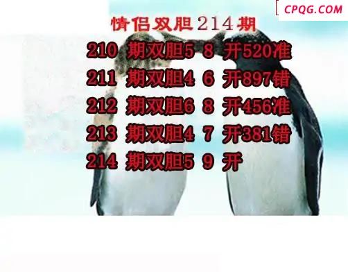情侣双胆2025214期3d图谜