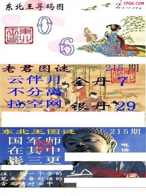 东北王寻码图2025215期3d图谜