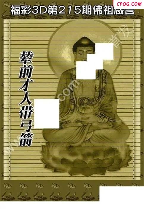 佛祖真言2025215期3D图谜