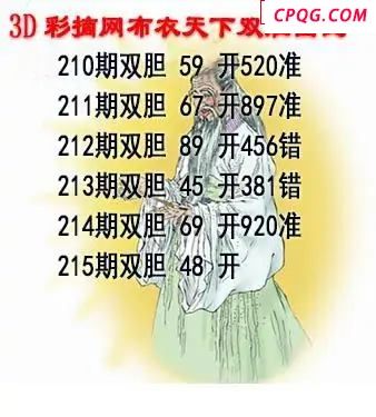 布衣天下2025215期3d图谜