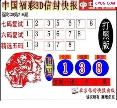 信封快报2025216期3d图谜