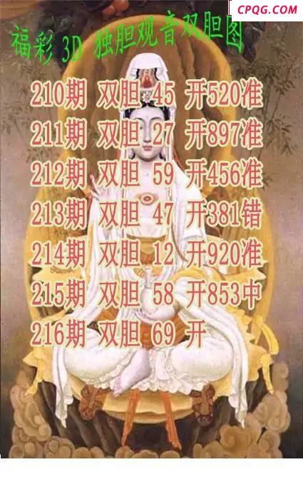 独胆观音2025216期3d图谜