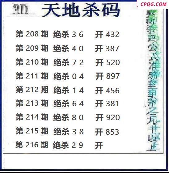 天地绝杀2025216期3d图谜