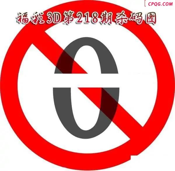 福彩杀码2025218期3D图谜