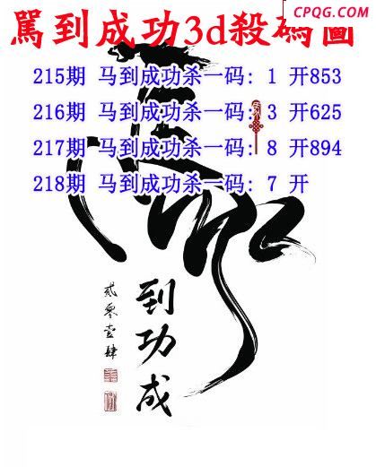 马到成功杀码2025218期3d图谜（原创）