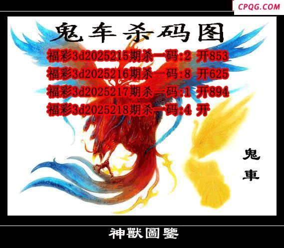 鬼车杀码2025218期3d图谜（原创）
