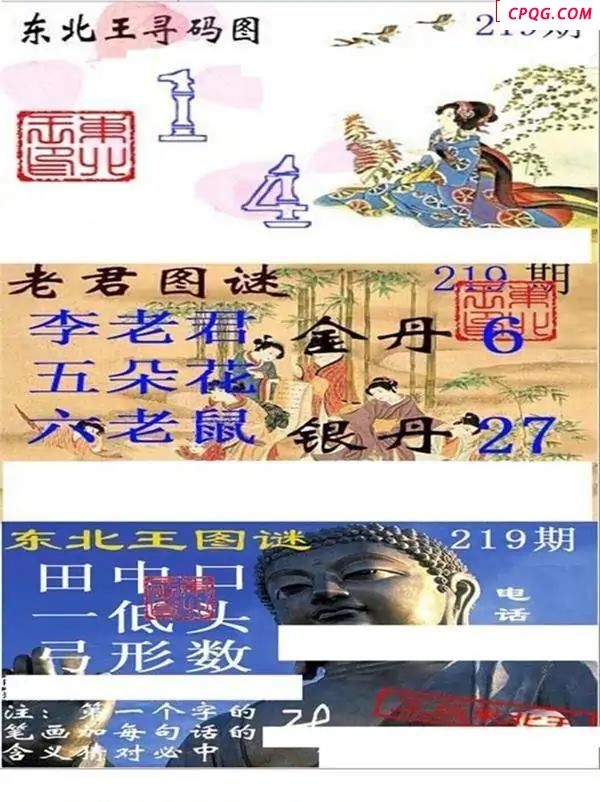 东北王寻码图2025219期3d图谜