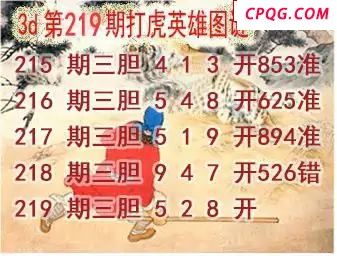 打虎英雄图2025219期3d图谜