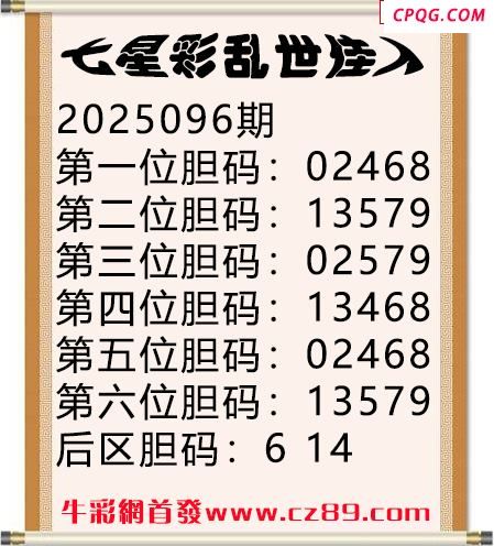 七星彩2025年096期乱世佳人五码图谜