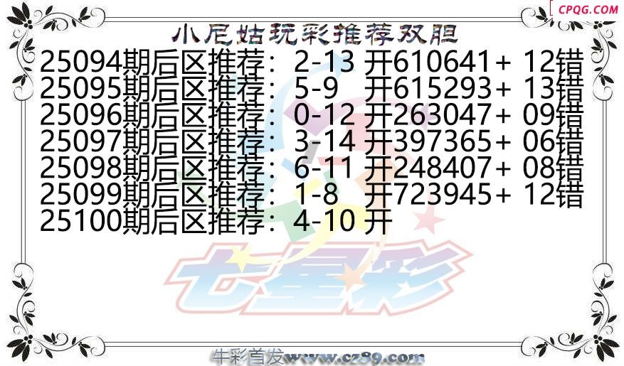七星彩2025100期小尼姑玩彩双胆图谜