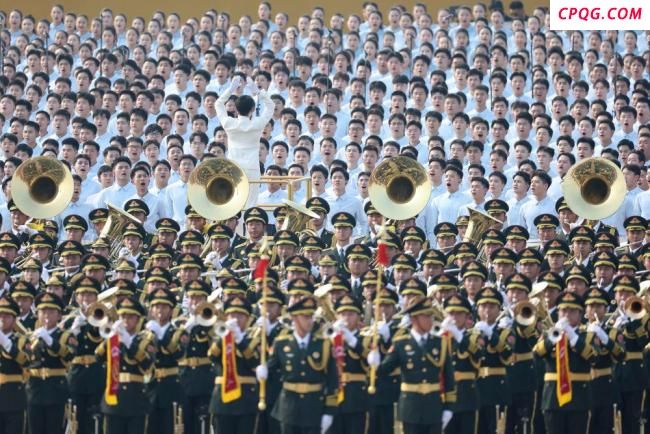 军乐嘹亮 奏响胜利号角