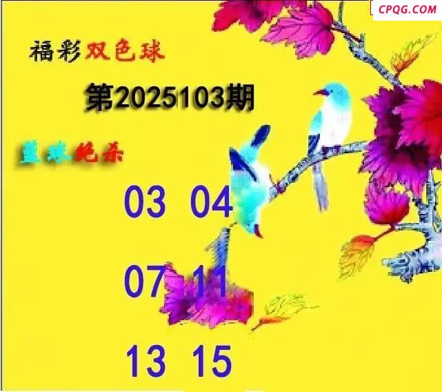 蓝球绝煞25年103期双色球图谜