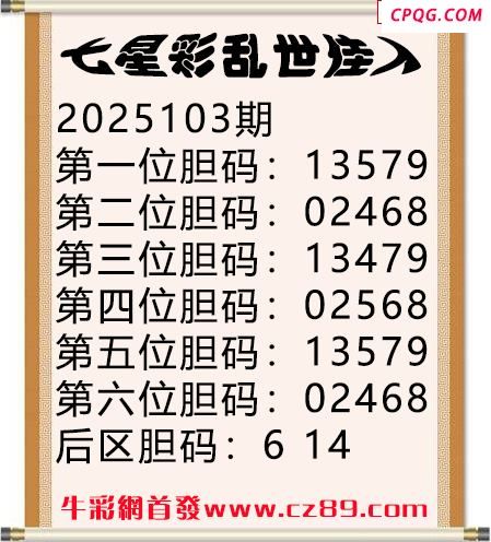 七星彩2025年103期乱世佳人五码图谜