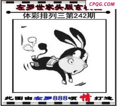 体彩P32025年242期 左罗世家玄机图