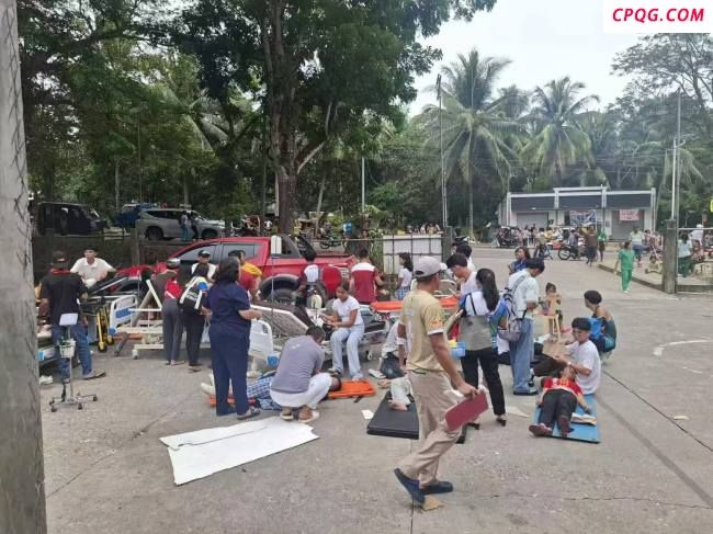 菲律宾强震后发生多次余震 造成人员伤亡