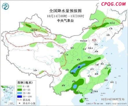 四川盆地东部至黄淮等地多降雨
